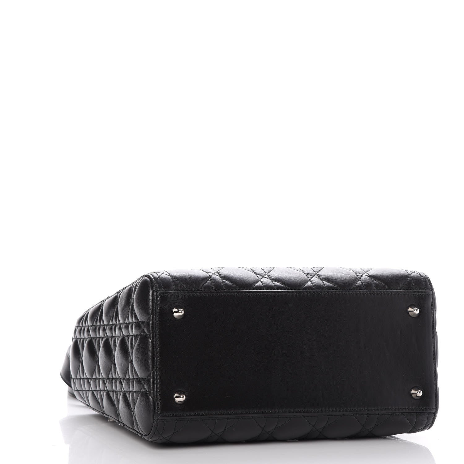 Christian Dior Lambskin Cannage Medium Lady Dior Black 4 of 8
