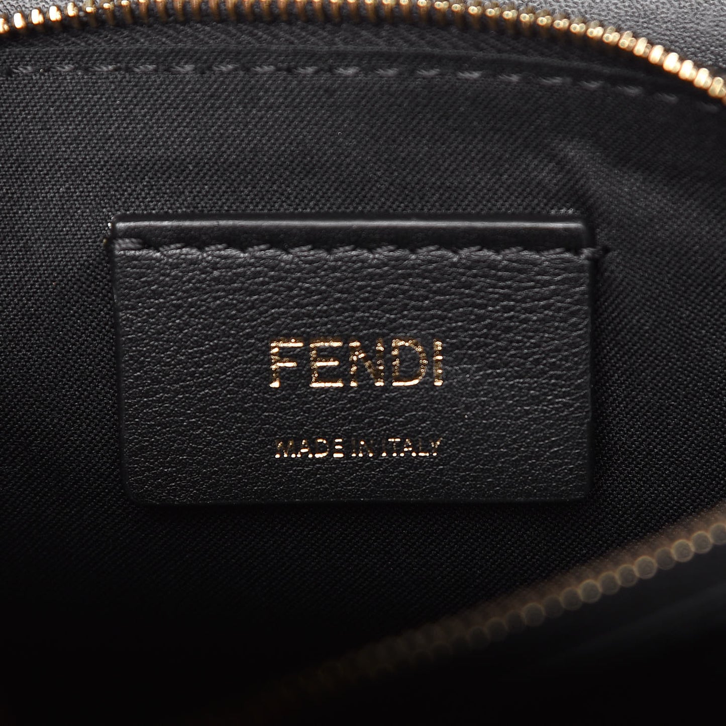 Vitello Liberty Lucido F is Fendi Medium Envelope Wallet on Chain Black