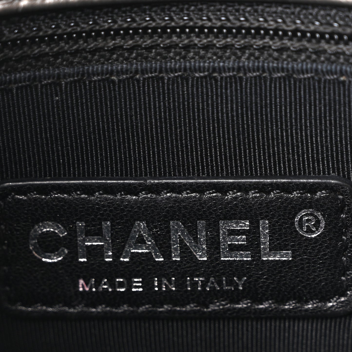 Metallic Calfskin Quilted Medium Chain Me Flap Grey