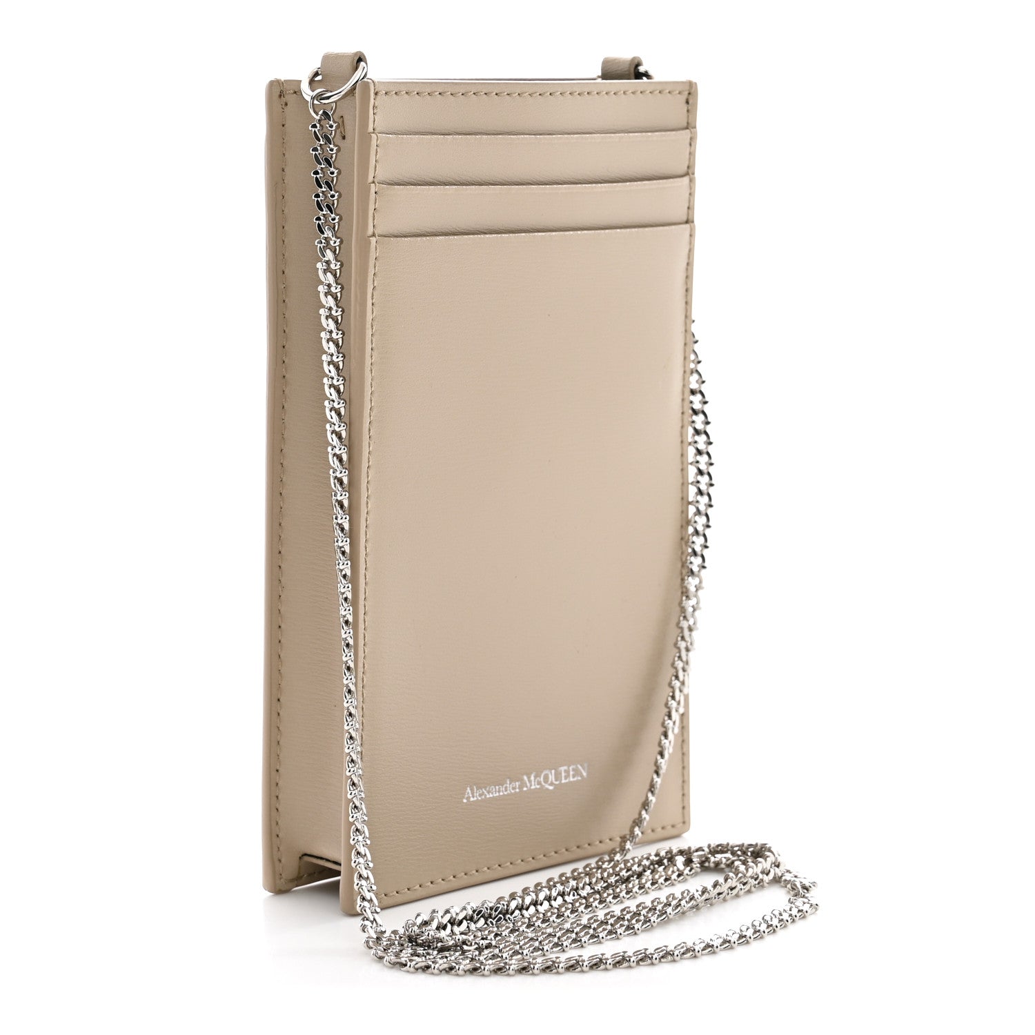 Alexander McQueen Calfskin Chain Phone Case Beige 3 of 9