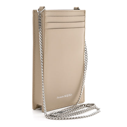 Alexander McQueen Calfskin Chain Phone Case Beige 3 of 9