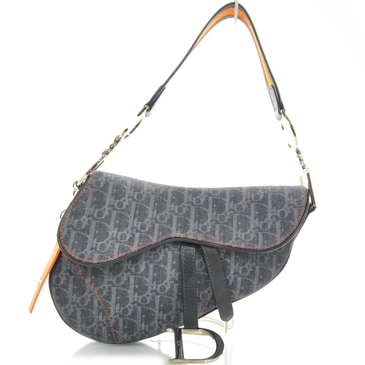 Denim Monogram Flight Saddle Bag