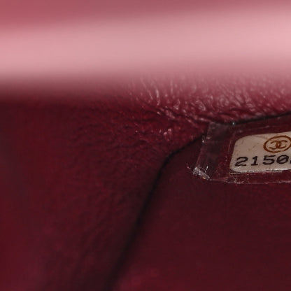 Chanel Velvet Quilted Mini Square Flap Burgundy 7 of 13