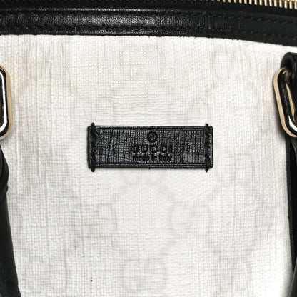 Gucci GG Plus Monogram Medium Joy Boston White Black 9 of 12