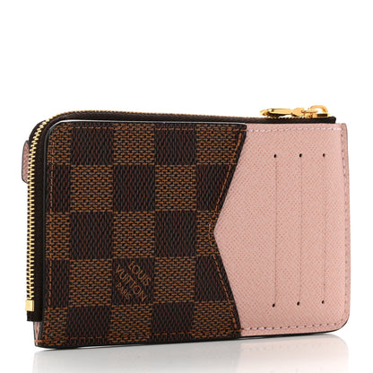 Louis Vuitton Damier Ebene Recto Verso Card Holder Rose Ballerine 3 of 7
