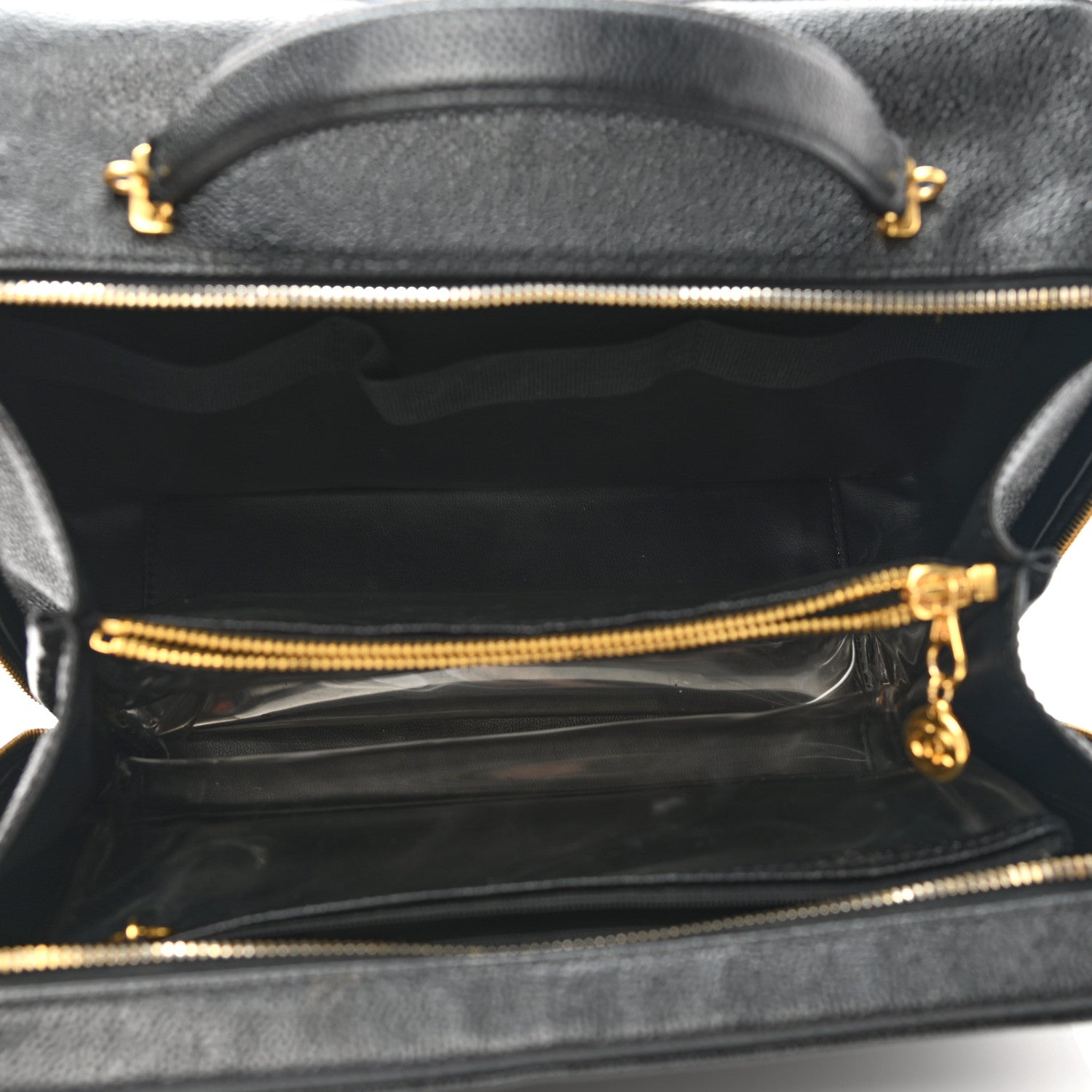 Chanel Caviar CC Vanity Case Black 5 of 8