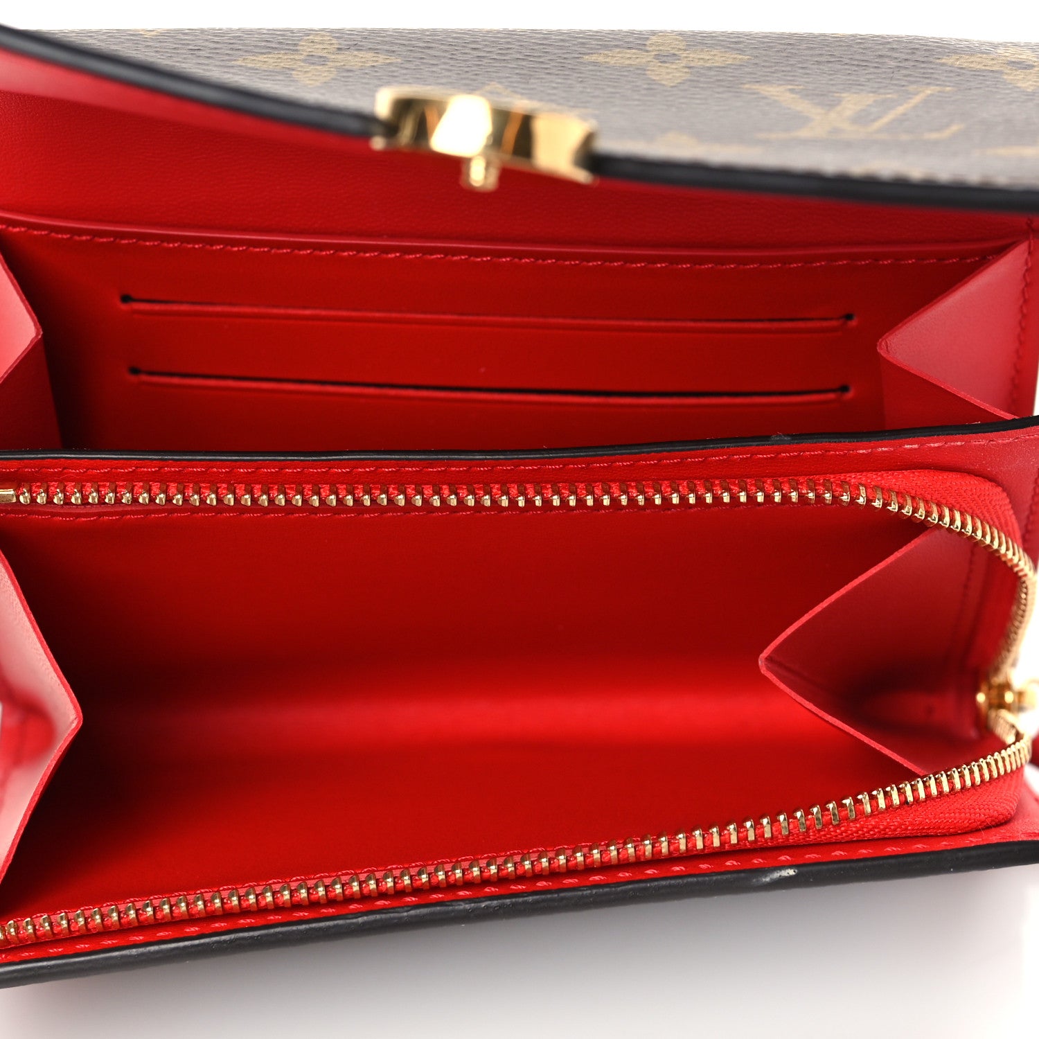 Louis Vuitton Monogram Flore Compact Wallet Coquelicot 5 of 7