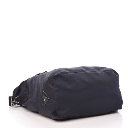 Prada Tessuto Nylon Double Reversible Tote Black Blue 8 of 16