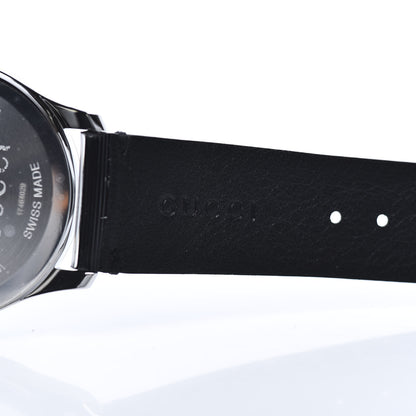 Gucci Stainless Steel Calfskin 38mm G-Timeless Bee Star Hologram Quartz Watch Black 6 of 8