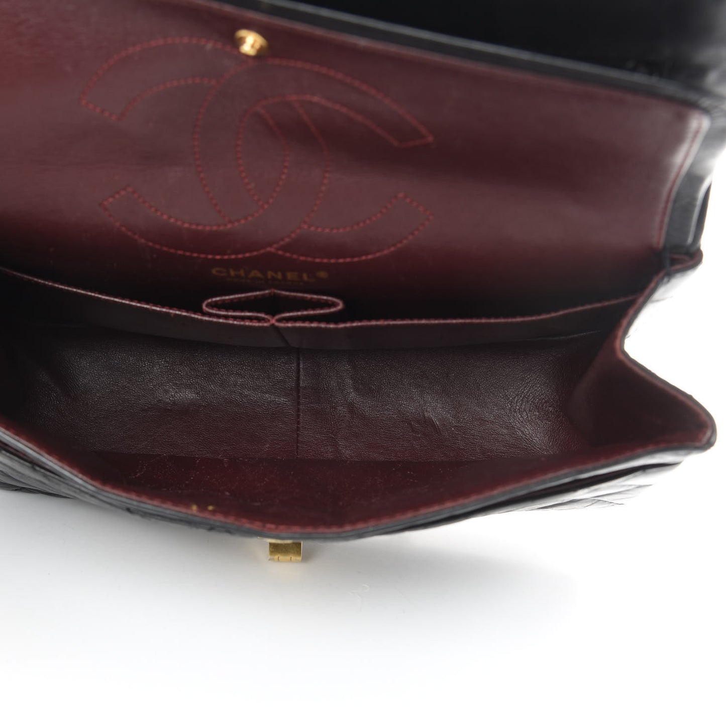 Aged Calfskin Quilted 2.55 Reissue 226 Flap Black