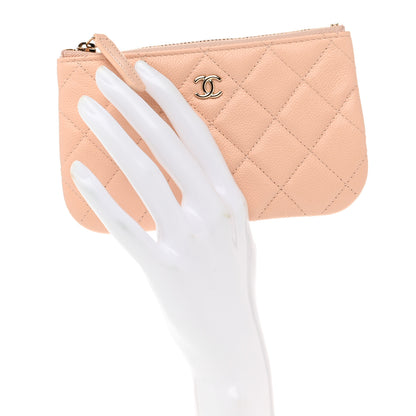 Chanel Caviar Quilted Small Cosmetic Case Beige 2 of 8