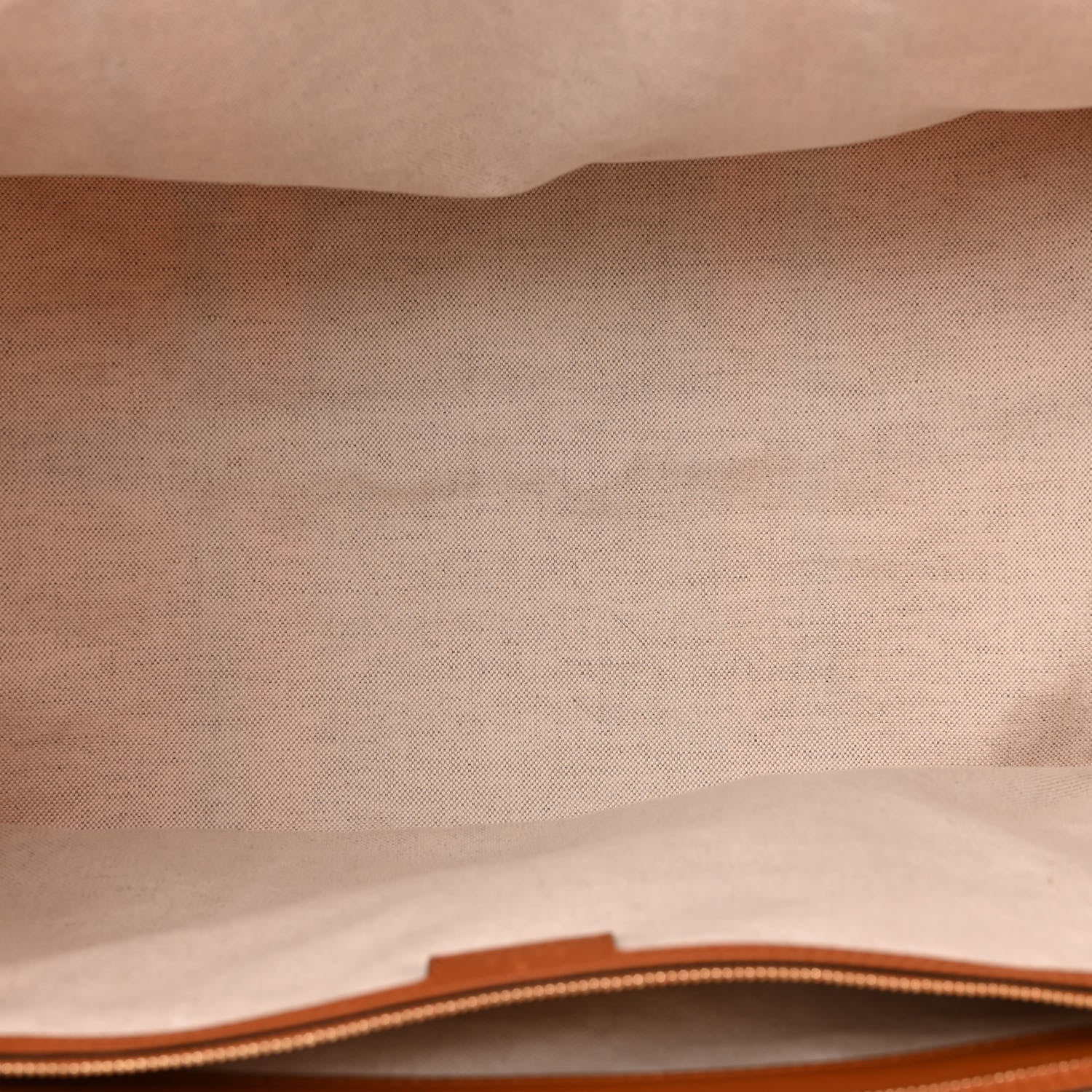 Gucci Canvas Calfskin Web Large Interlocking G Tote Bag Vibrant Orange Hazel Brown 5 of 9