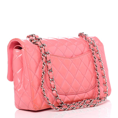 Chanel Patent Quilted Medium Double Flap Pink 2 of 4