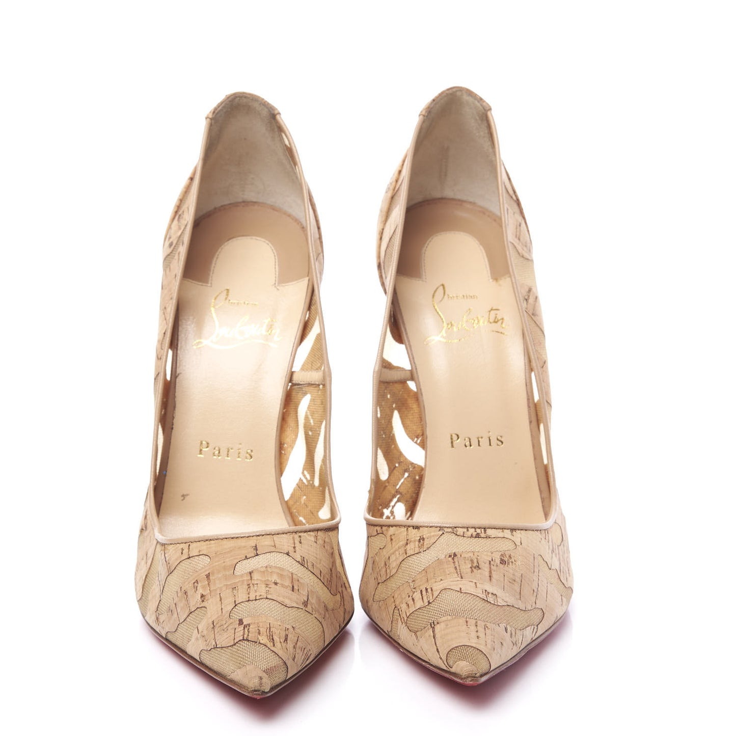 So Kate 120 Cork Devore Pumps 38.5 Noisette