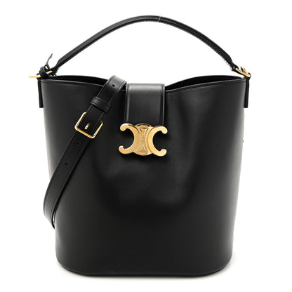 Celine Smooth Calfskin Triomphe Medium Louise Bag Black 1 of 11