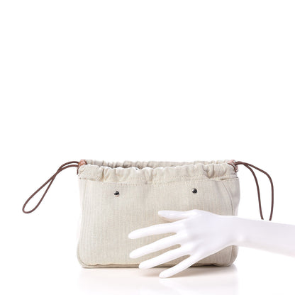 Hermes Canvas Barenia Fourbi 25 MM Pouch Naturel Fauve 2 of 10