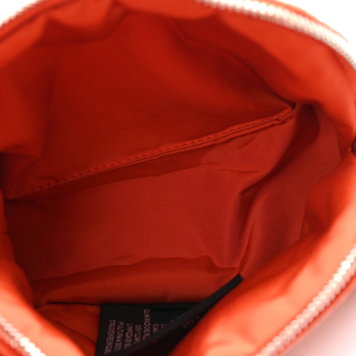 Hermes Cotton Canvas Mini Mini Bolide Travel Cosmetic Pouch Feu 5 of 6