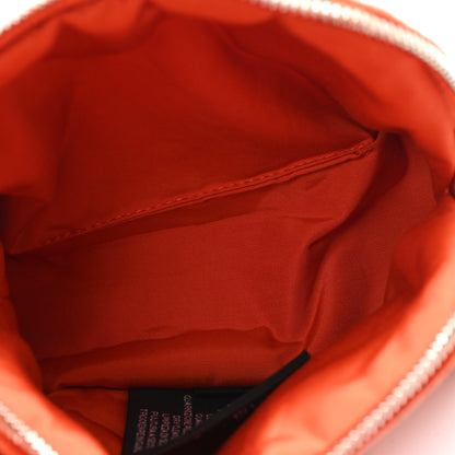 Hermes Cotton Canvas Mini Mini Bolide Travel Cosmetic Pouch Feu 5 of 6
