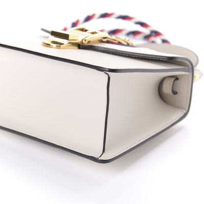 Gucci Calfskin Mini Sylvie Top Handle Bag White 7 of 10