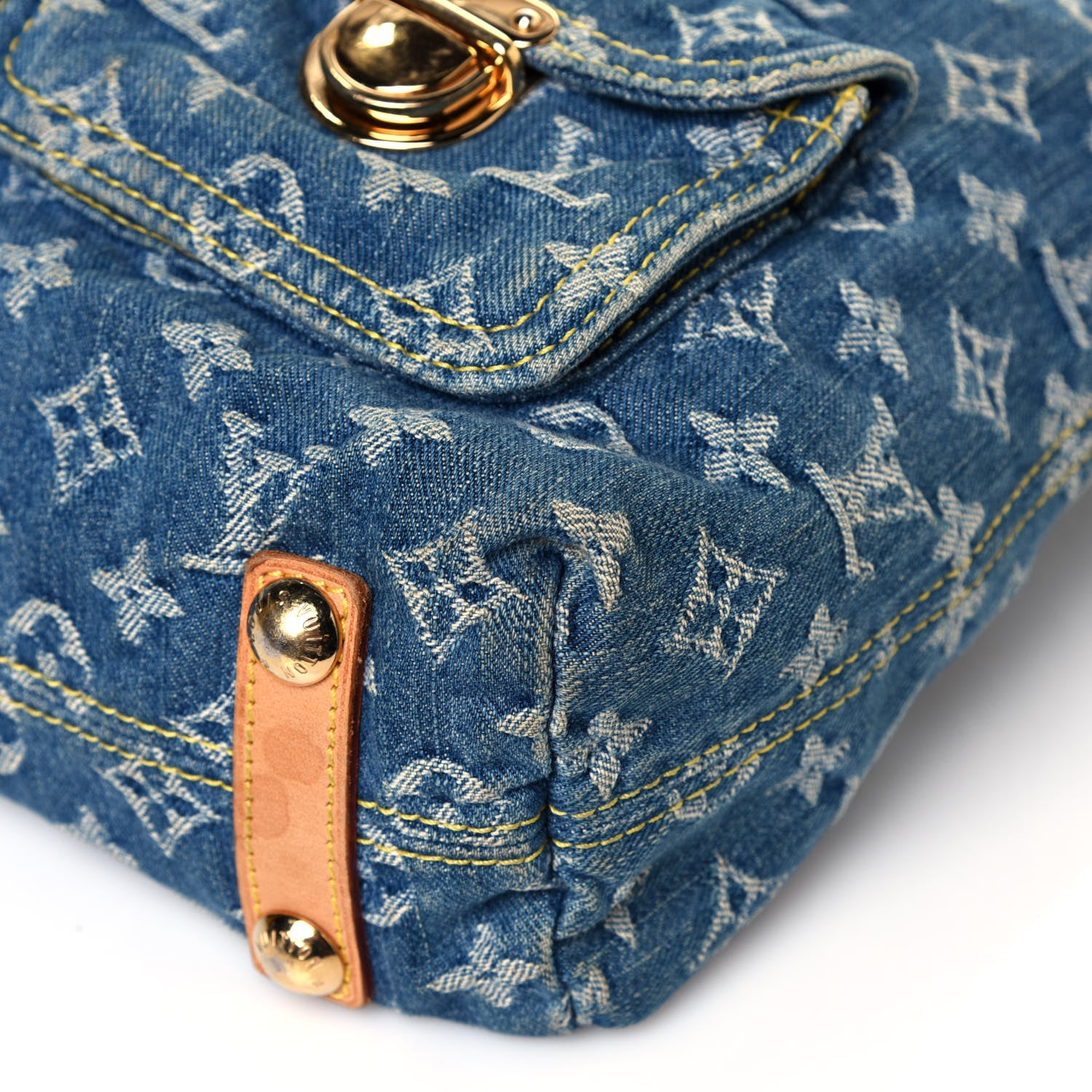 Louis Vuitton Denim Baggy GM Blue 8 of 10