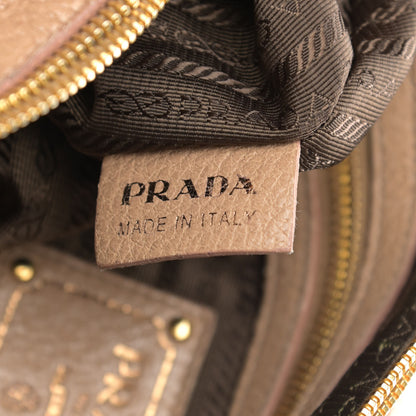 Prada Cervo Lux Chain Hobo Naturale 6 of 16