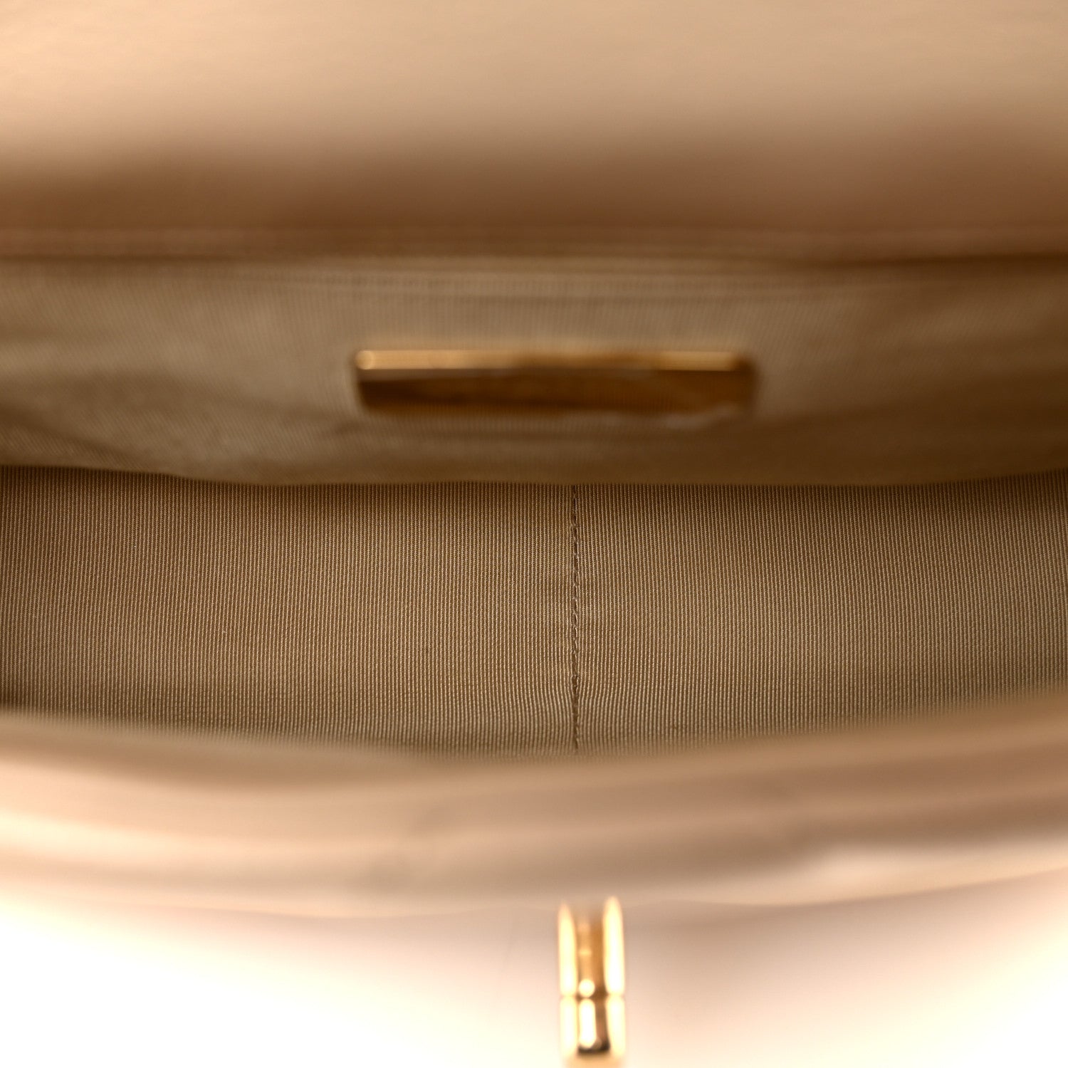 Chanel Goatskin Quilted Medium Chanel 19 Flap Beige 5 of 14
