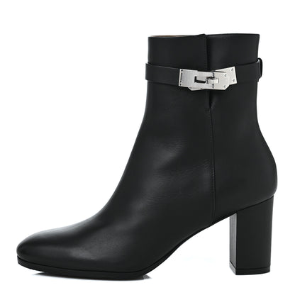 Hermes Calfskin Saint Germain Ankle Boots 37.5 Black 1 of 7