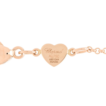 Chopard 18K Rose Gold Carnelian My Happy Hearts Bracelet 3 of 5