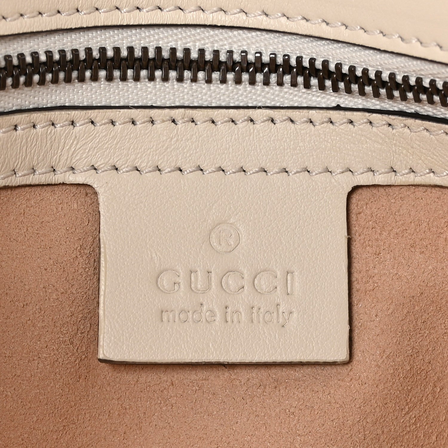 Gucci Calfskin Matelasse Small GG Marmont Shoulder Bag White 6 of 10