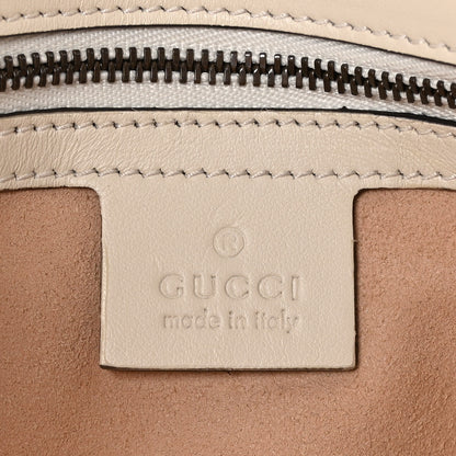Gucci Calfskin Matelasse Small GG Marmont Shoulder Bag White 6 of 10