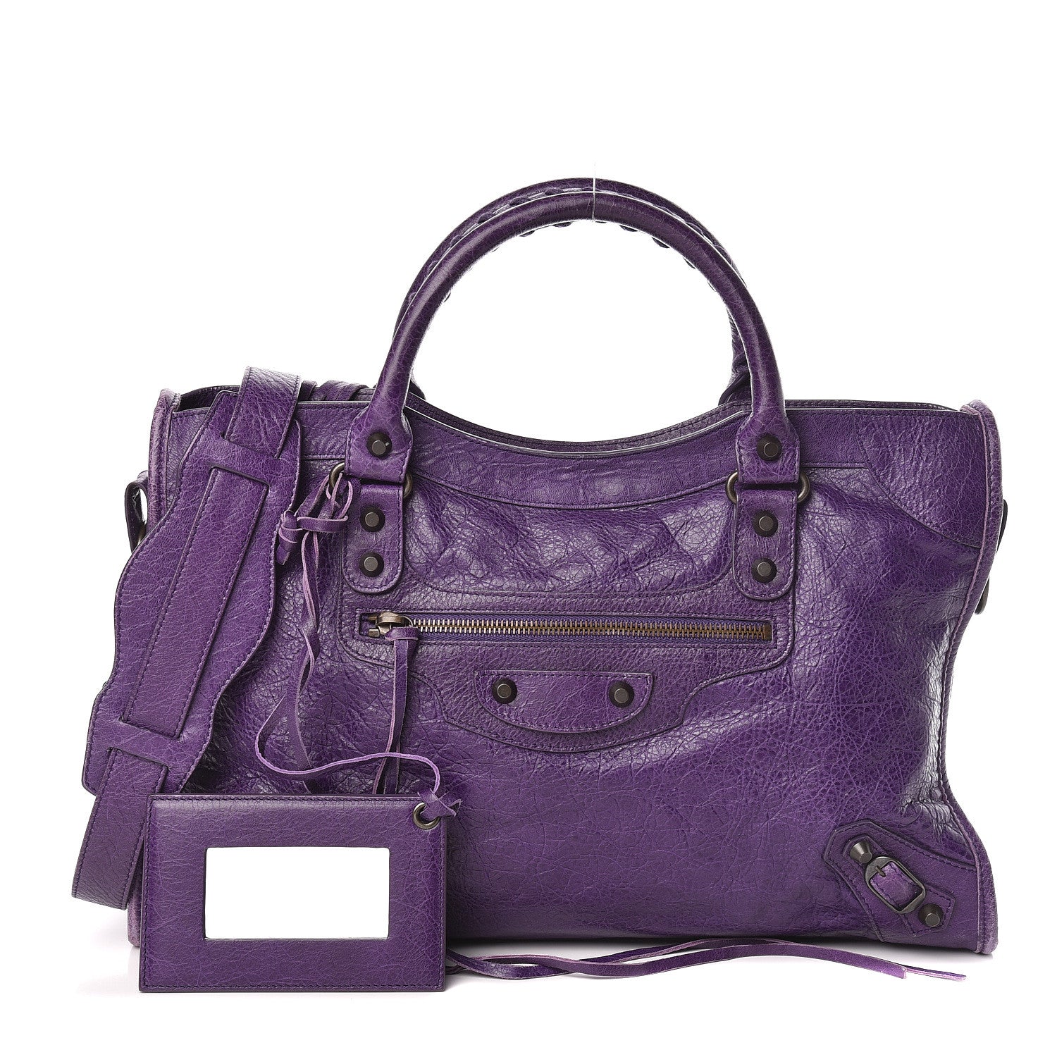 Balenciaga Agneau Classic Hardware City Dark Violet 1 of 14
