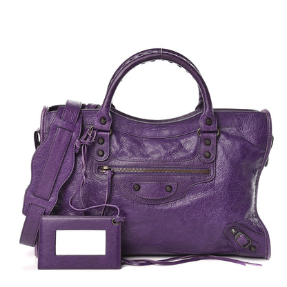 Balenciaga Agneau Classic Hardware City Dark Violet 1 of 14