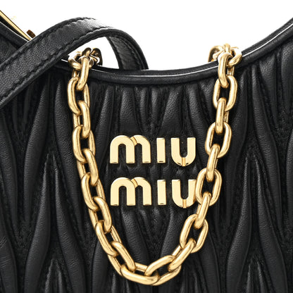Miu Miu Nappa Matelasse Shoulder Bag Black 8 of 10