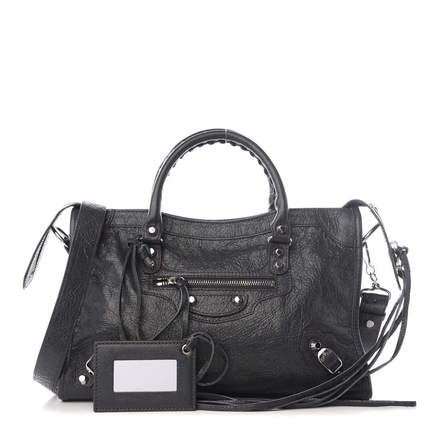 Agneau Classic Silver Hardware S City Gris Fossile