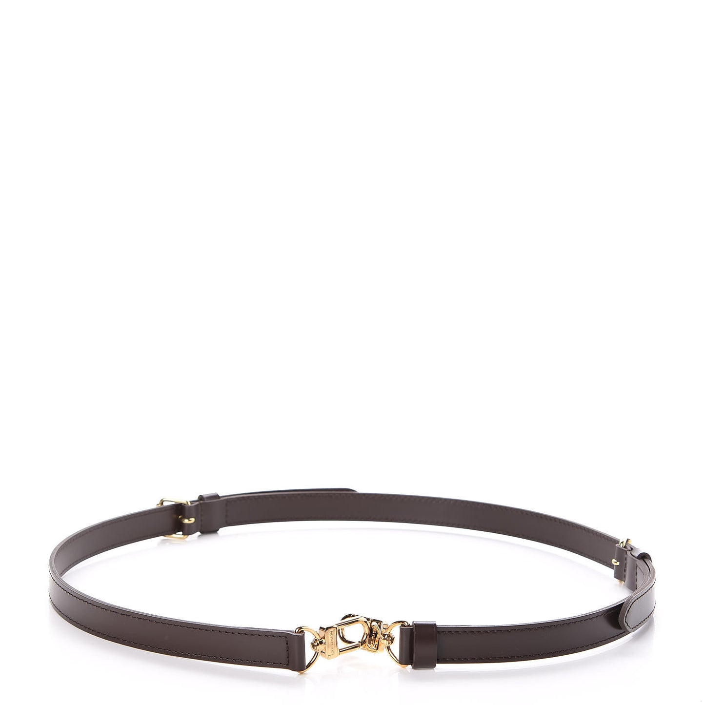 Calfskin Adjustable Speedy Bandouliere Shoulder Strap Brown