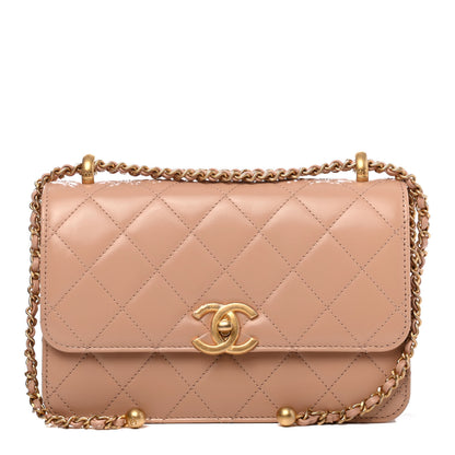 Chanel Calfskin Quilted Perfect Fit Flap Beige 1 of 4