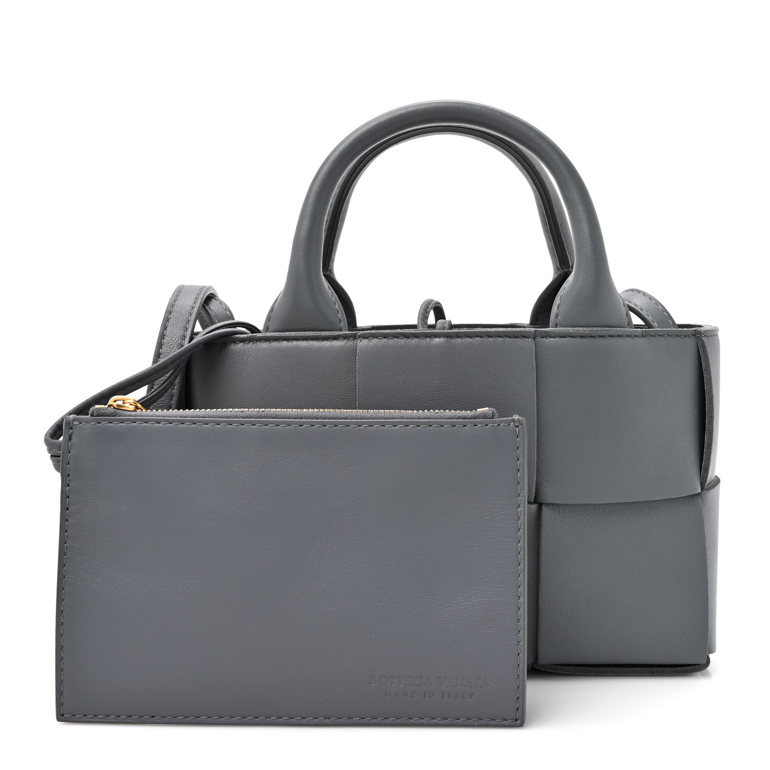 Bottega Veneta Nappa Maxi Intrecciato Mini Arco Tote Thunder 3 of 9