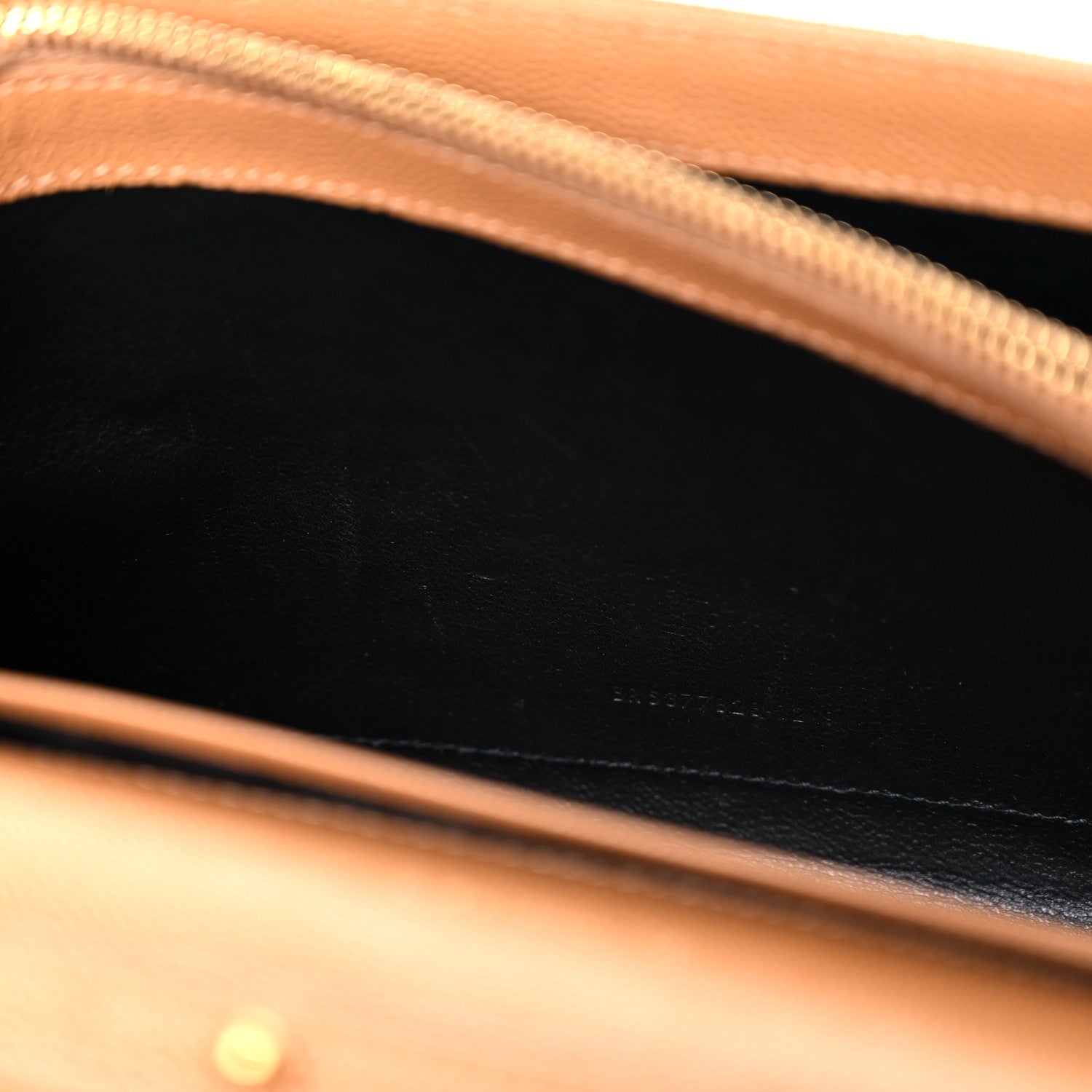 Saint Laurent Grain De Poudre Matelasse Chevron Monogram Chain Wallet Dune 10 of 10