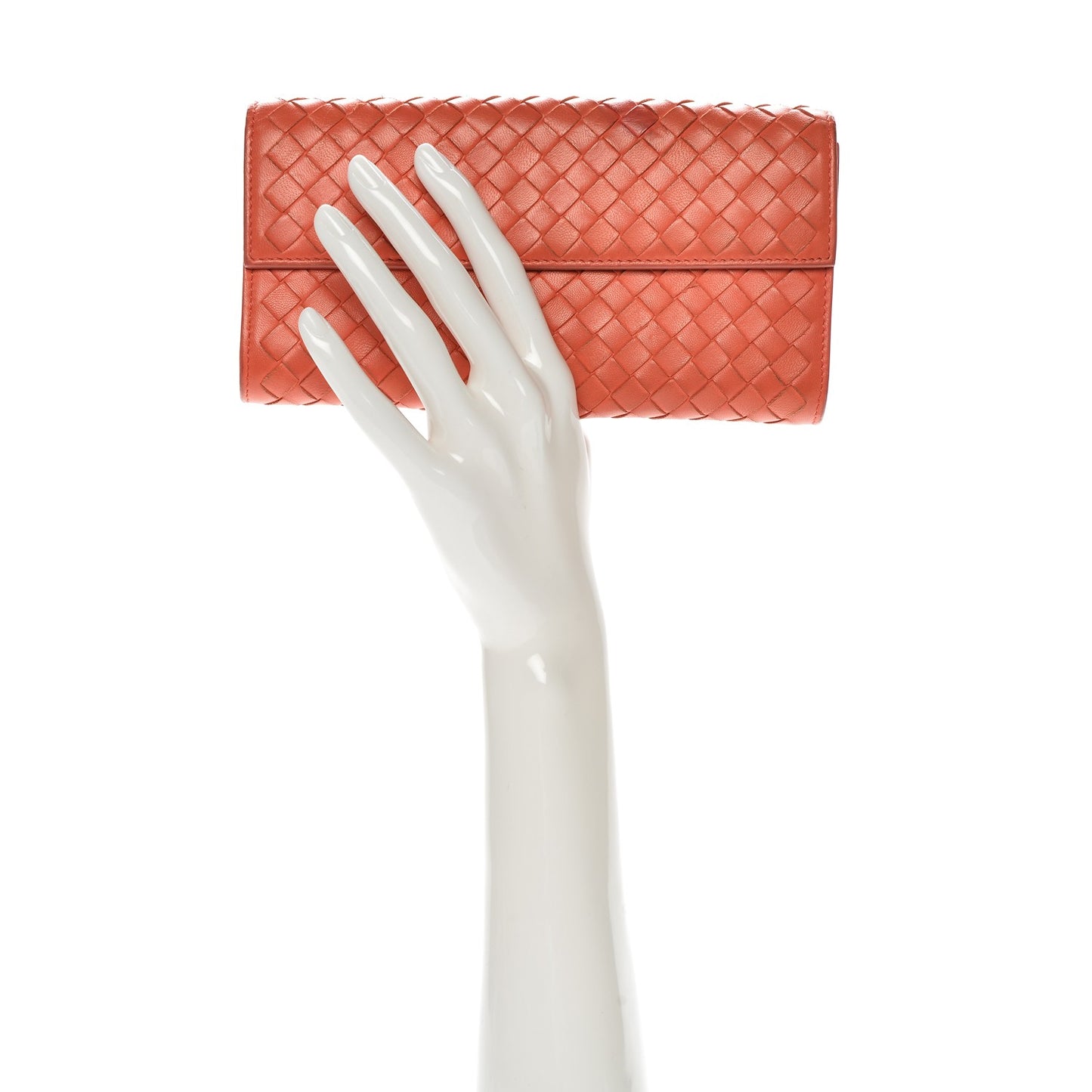 Nappa Intrecciato Continental Flap Wallet Magma