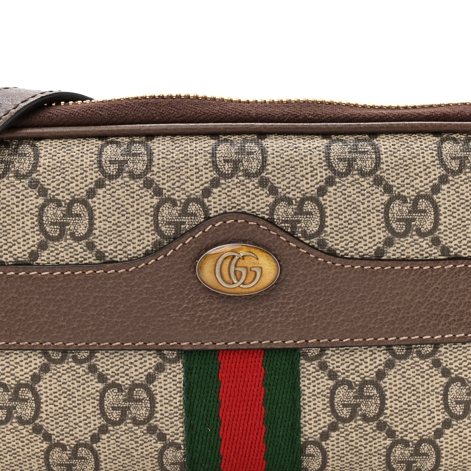 Gucci GG Supreme Monogram Web Mini Ophidia GG Bag Brown 8 of 12