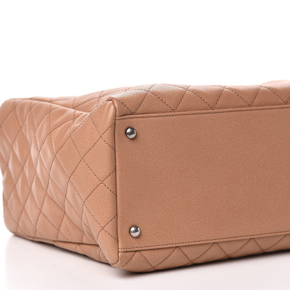 Chanel Caviar Quilted Large Coco Handle Shopping Tote Beige 8 of 10