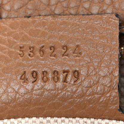 Gucci Pebbled Calfskin Medium Soho Flap Crossbody Camelia 7 of 13