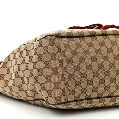 Gucci Monogram Large Positano Tote Brown 9 of 10