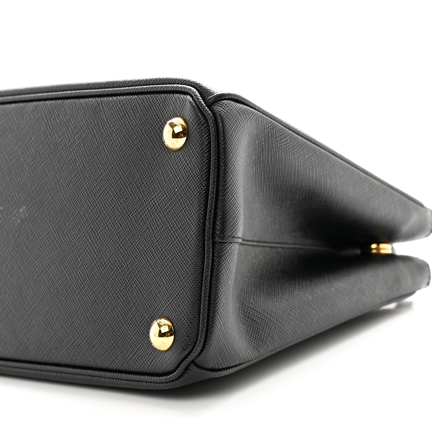 Prada Saffiano Small Galleria Double Zip Tote Black 9 of 9