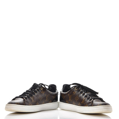 Louis Vuitton Patent Monogram Frontrow Sneakers 38 5 of 28