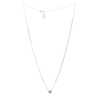 Cartier 18K White Gold Diamond D'Amour Heart Pendant Necklace 3 of 5