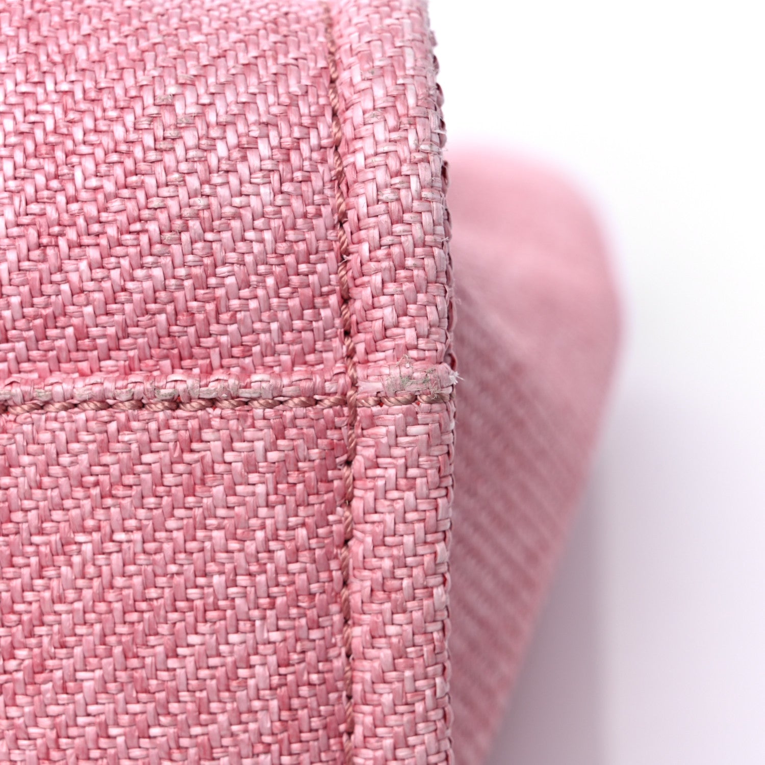 Chanel Woven Straw Raffia Small Deauville Tote Pink 12 of 15