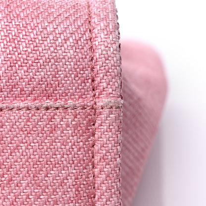 Chanel Woven Straw Raffia Small Deauville Tote Pink 12 of 15
