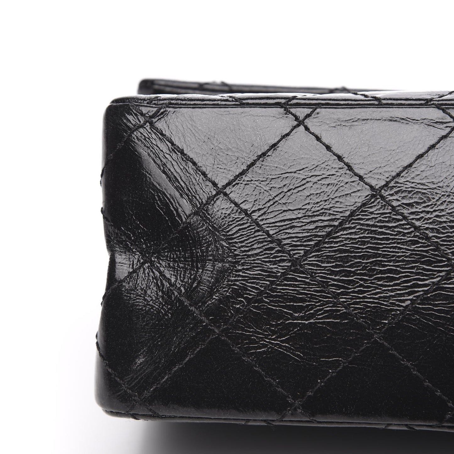 Glazed Calfskin Quilted 2.55 Reissue 226 Flap So Black