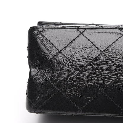 Chanel Glazed Calfskin Quilted 2.55 Reissue 226 Flap So Black 10 of 12